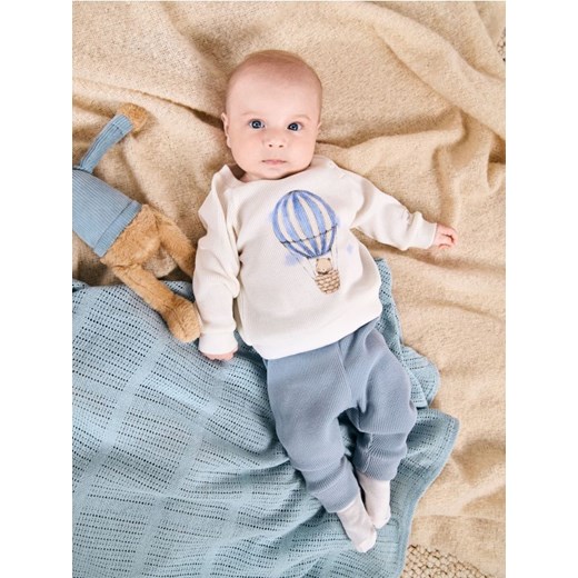 Sinsay - Bawełniany komplet: bluza i legginsy - wielobarwny Sinsay 80 (9-12 m) Sinsay