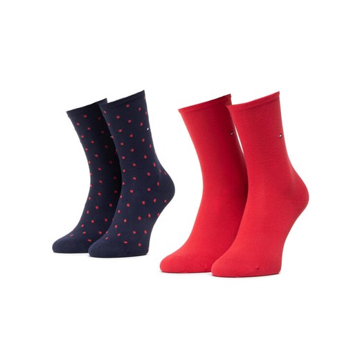 Tommy Hilfiger Skarpety długie 100001493 Granatowy ze sklepu MODIVO w kategorii Skarpetki damskie - zdjęcie 186344973