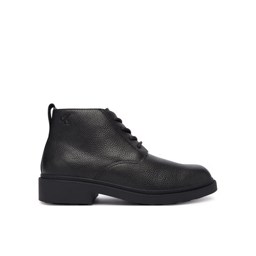 Calvin Klein Botki Dress Lug Desert Boot Lth YM0YM01427 Czarny ze sklepu MODIVO w kategorii Buty zimowe męskie - zdjęcie 186345044