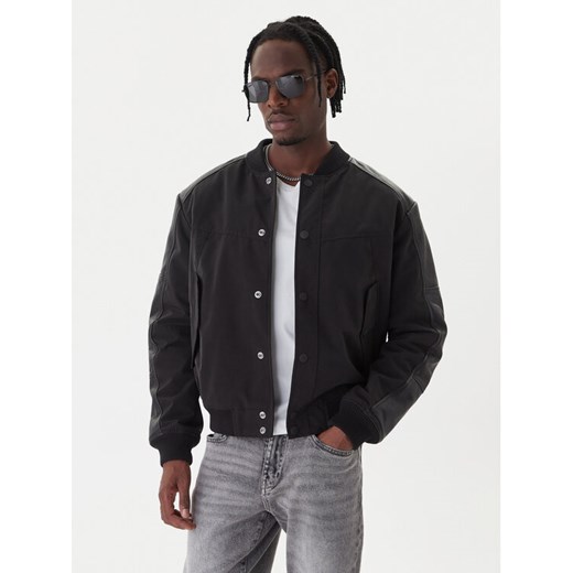 G-Star Raw Kurtka bomber Varsity D26928 C408 Czarny Regular Fit ze sklepu MODIVO w kategorii Kurtki męskie - zdjęcie 186345450