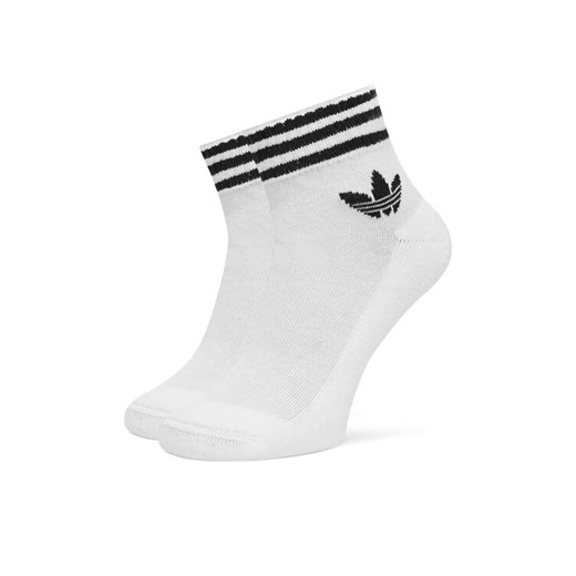 adidas Skarpety długie 3-Stripes JV7435 Biały ze sklepu MODIVO w kategorii Skarpetki damskie - zdjęcie 186345552