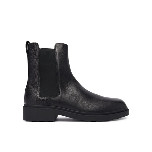 Calvin Klein Sztyblety Dress Lug Chelsea Boot Lth YM0YM01389 Czarny ze sklepu MODIVO w kategorii Buty zimowe męskie - zdjęcie 186345641