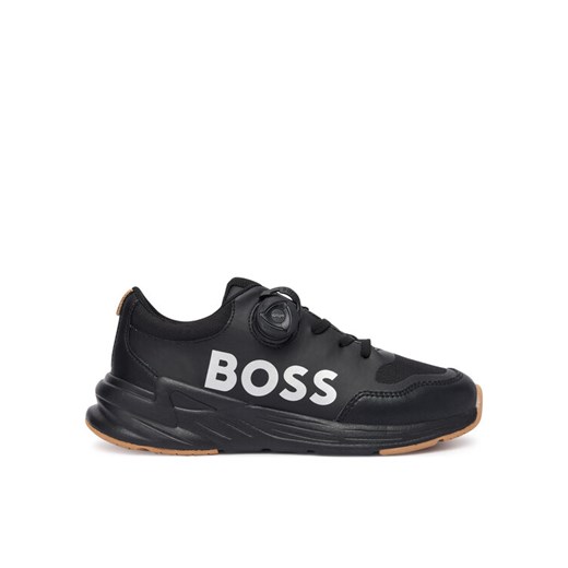 BOSS Sneakersy J52566 M Czarny ze sklepu MODIVO w kategorii Buty sportowe dziecięce - zdjęcie 186345684