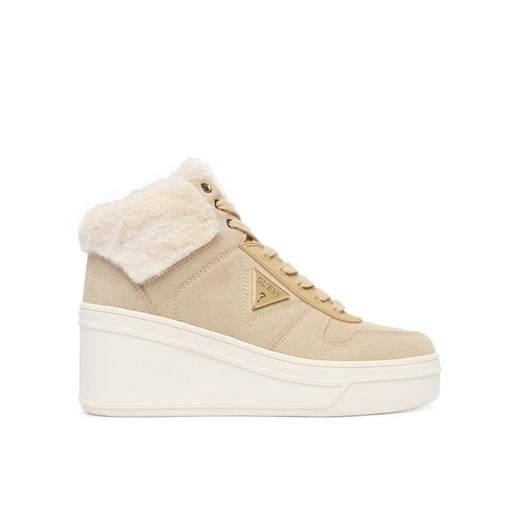 Guess Sneakersy FLFRFR SUE12 Beżowy ze sklepu MODIVO w kategorii Buty sportowe damskie - zdjęcie 186345754