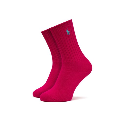 Polo Ralph Lauren Skarpety długie 455846847010 Różowy ze sklepu MODIVO w kategorii Skarpetki damskie - zdjęcie 186345783