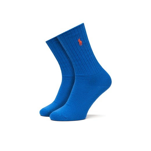Polo Ralph Lauren Skarpety długie 455846847005 Niebieski ze sklepu MODIVO w kategorii Skarpetki męskie - zdjęcie 186345802