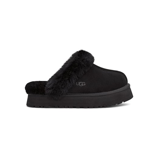 UGG Kapcie &quot;Disquette&quot; w kolorze czarnym ze skóry jagnięcej ze sklepu Limango Polska w kategorii Kapcie damskie - zdjęcie 186349080