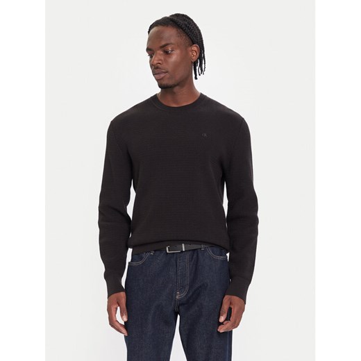 Calvin Klein Sweter LV04LB327G Czarny Regular Fit ze sklepu MODIVO w kategorii Swetry męskie - zdjęcie 186349322