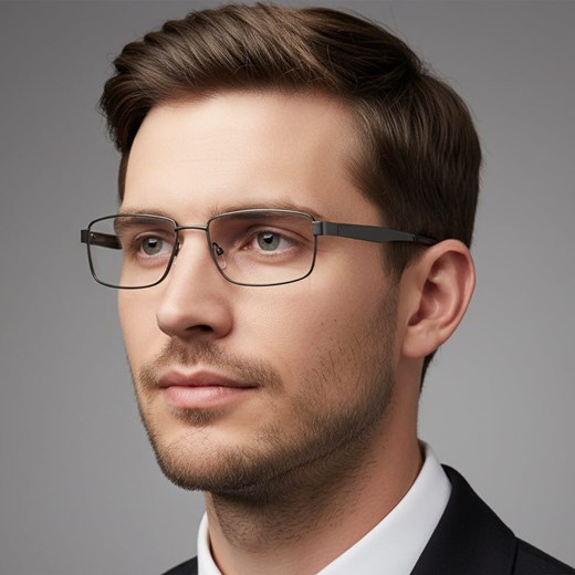 Oprawki korekcyjne zerówki okulary metalowe 885 czarne ze sklepu Stylion w kategorii Oprawki do okularów damskie - zdjęcie 186349703