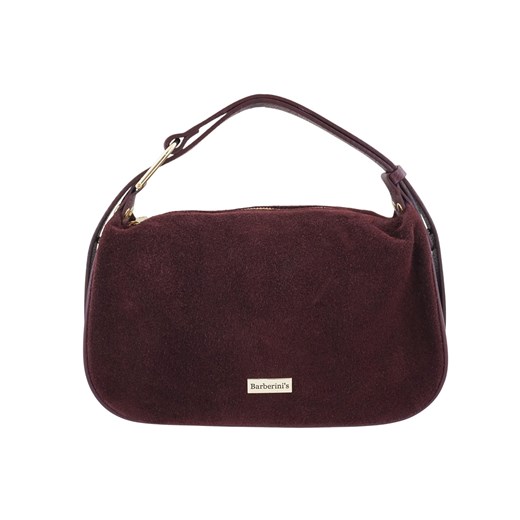 Elegancka torebka zamszowa na ramię - Bordowa ze sklepu Barberinis w kategorii Listonoszki - zdjęcie 186349761