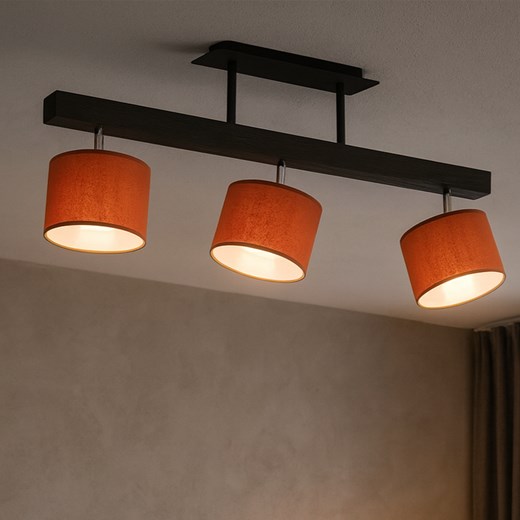 Drewniana 3-punktowa lampa sufitowa na belce HOLLYWOOD ze sklepu Lysne w kategorii Lampy wiszące - zdjęcie 186350081