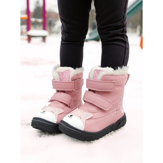 Sinsay - Ocieplane botki z elementami 3D - fioletowy Sinsay 22 Sinsay