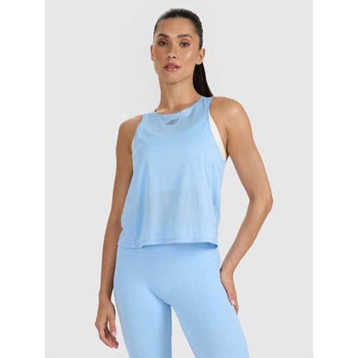 Damski top treningowy 4F 4FWAW25TFSLF572 - niebieski XS Sportstylestory.com