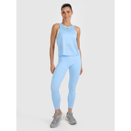 Damski top treningowy 4F 4FWAW25TFSLF572 - niebieski XS Sportstylestory.com