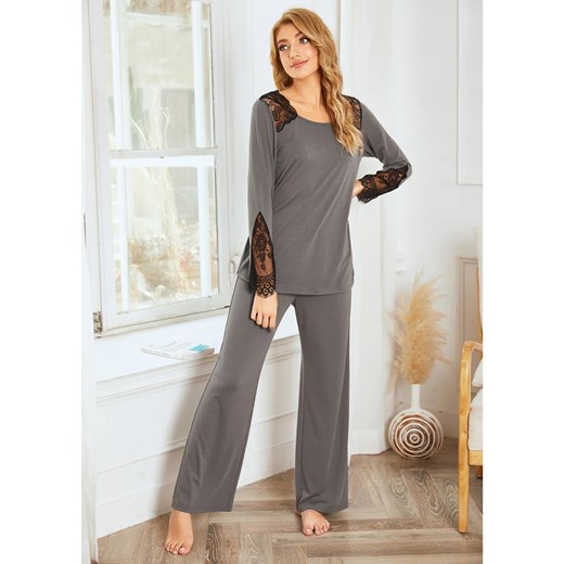 Damski komplet domowy - Szary S ze sklepu Intimica.pl w kategorii Komplety i garnitury damskie - zdjęcie 186354184