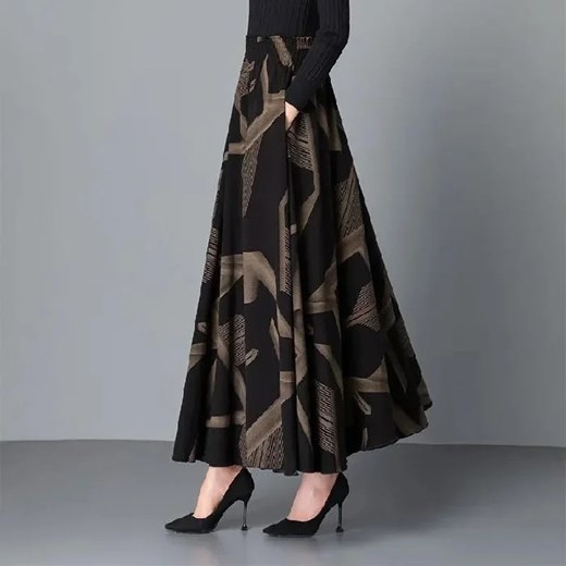 Elegancka spódnica maxi we wzory - M ze sklepu Intimica.pl w kategorii Spódnice - zdjęcie 186356500