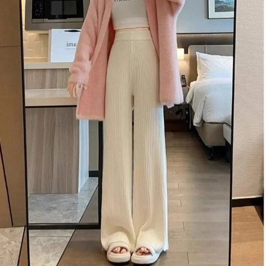 Rozpinane spodnie damskie - Biały S ze sklepu Intimica.pl w kategorii Spodnie damskie - zdjęcie 186365690