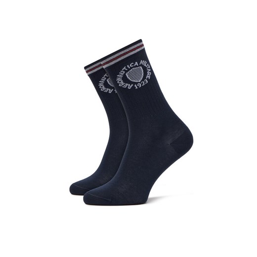 Skarpety długie Aeronautica Militare 251CZ015DL561 Granatowy ze sklepu eobuwie.pl w kategorii Skarpetki męskie - zdjęcie 186371593