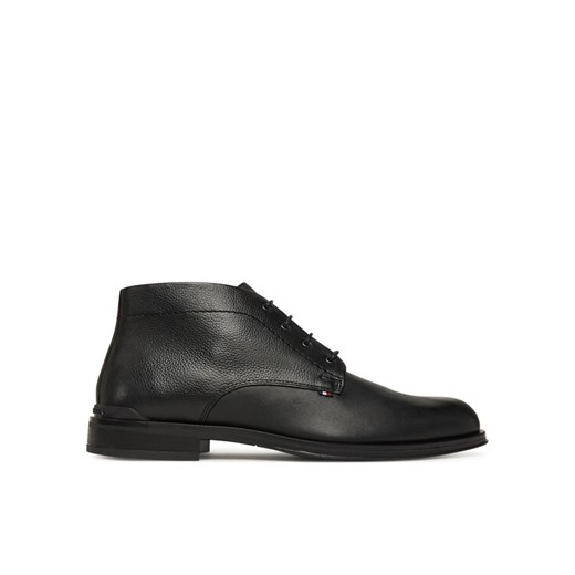 Trzewiki Tommy Hilfiger Corporate Hilfiger Lth Boot FM0FM05697 Czarny ze sklepu eobuwie.pl w kategorii Buty zimowe męskie - zdjęcie 186371742