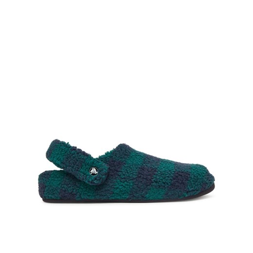 Kapcie Crocs Classic Buffalo Check Cozzzy 210755 Zielony ze sklepu eobuwie.pl w kategorii Kapcie męskie - zdjęcie 186371841