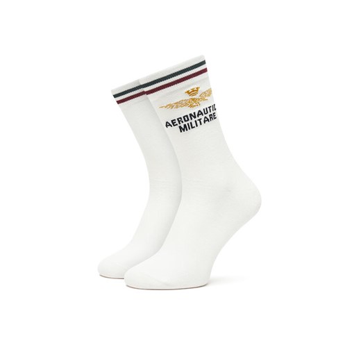 Skarpety długie Aeronautica Militare 252CZ0012UL00499 Biały ze sklepu eobuwie.pl w kategorii Skarpetki męskie - zdjęcie 186371862