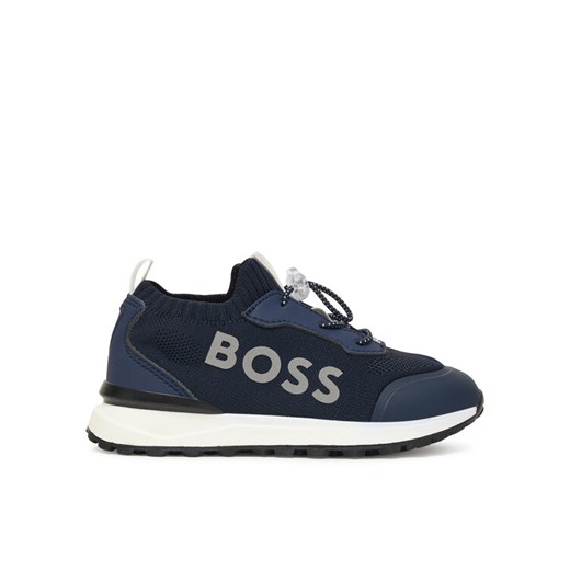 Sneakersy BOSS J52583 S Granatowy ze sklepu eobuwie.pl w kategorii Buty sportowe dziecięce - zdjęcie 186371900