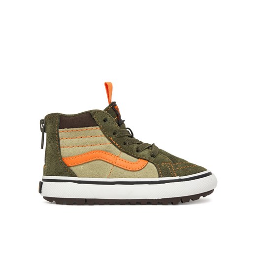 Sneakersy Vans MTE SK8-Hi Zip VN000D0MKCZ1 Khaki ze sklepu eobuwie.pl w kategorii Buty sportowe dziecięce - zdjęcie 186372000