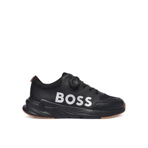 Sneakersy BOSS J52566 S Czarny ze sklepu eobuwie.pl w kategorii Buty sportowe dziecięce - zdjęcie 186372150