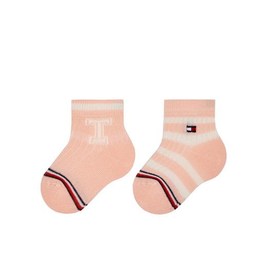 Skarpety długie Tommy Hilfiger 701224996 Różowy Tommy Hilfiger 15_18 eobuwie.pl