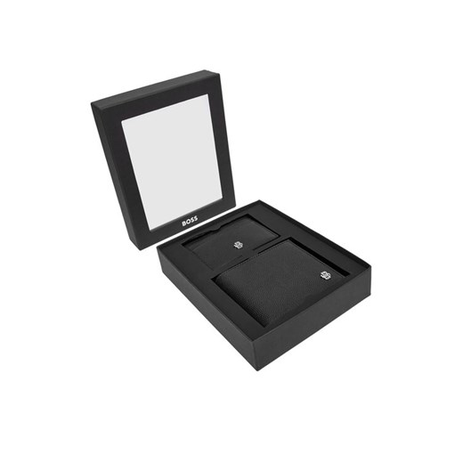 Zestaw upominkowy BOSS Gb 50548800 10274280 01 Czarny ze sklepu eobuwie.pl w kategorii Portfele męskie - zdjęcie 186372342