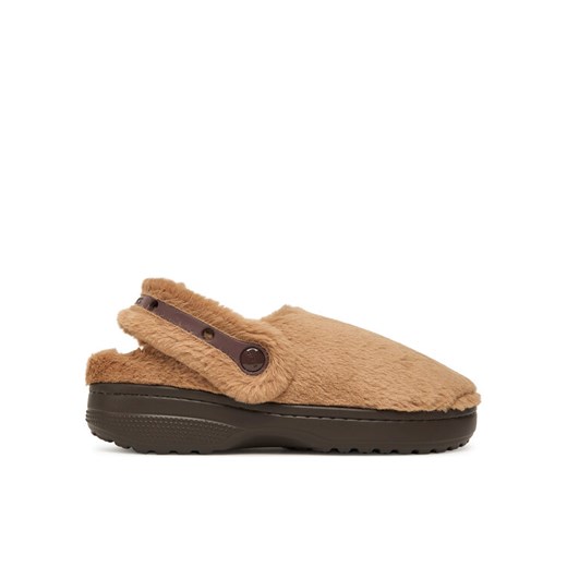 Kapcie Crocs Classic Unfurgettable Clog 211116 Brązowy ze sklepu eobuwie.pl w kategorii Kapcie damskie - zdjęcie 186372401