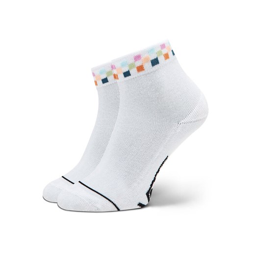 Skarpety długie Vans Peek-A-Check VN0007BJBQL1 Biały ze sklepu eobuwie.pl w kategorii Skarpetki damskie - zdjęcie 186372414