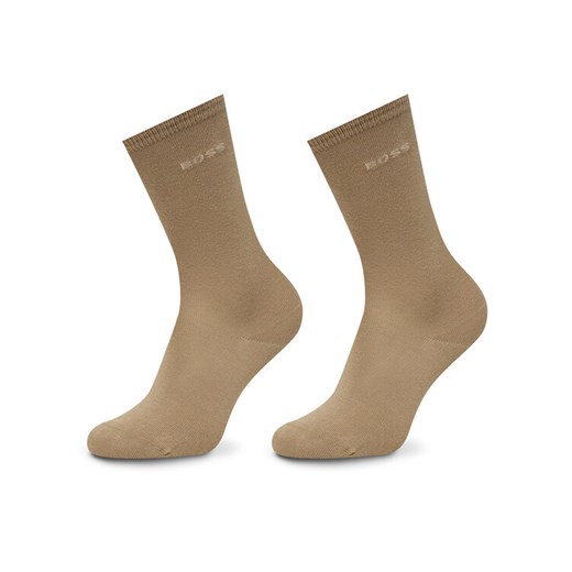 Skarpety długie BOSS 50543398 Beżowy ze sklepu eobuwie.pl w kategorii Skarpetki męskie - zdjęcie 186372443
