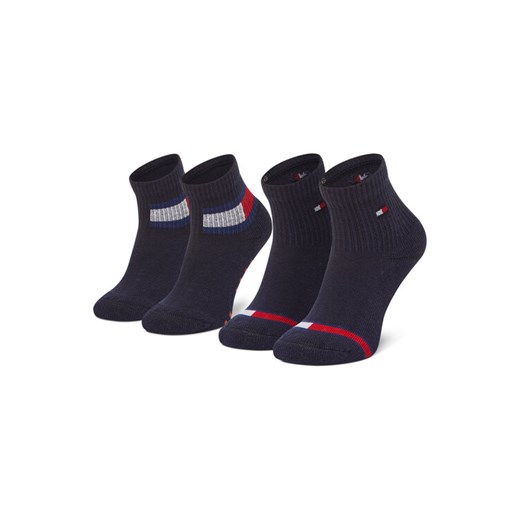 Skarpety długie Tommy Hilfiger 100002319 Granatowy ze sklepu eobuwie.pl w kategorii Skarpetki dziecięce - zdjęcie 186372452