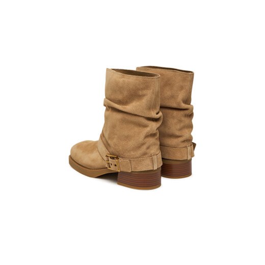 Botki MICHAEL Michael Kors Colby 40F5COFE5S Beżowy Michael Michael Kors 36 eobuwie.pl