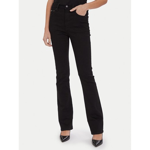 Calvin Klein Jeans Jeansy LV047D739G Czarny Bootcut Fit ze sklepu MODIVO w kategorii Jeansy damskie - zdjęcie 186375430