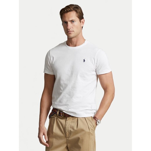 Polo Ralph Lauren T-Shirt 710680785 Biały Custom Slim Fit ze sklepu MODIVO w kategorii T-shirty męskie - zdjęcie 186375493