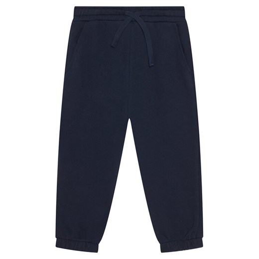 United Colors Of Benetton Spodnie dresowe 3J68GF04Z Granatowy Regular Fit ze sklepu MODIVO w kategorii Spodnie chłopięce - zdjęcie 186375540