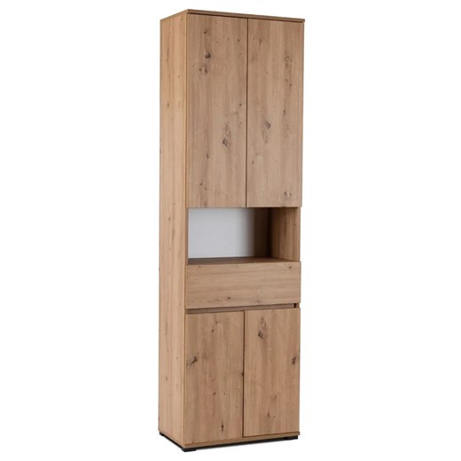 Zamykany regał słupek 60 cm dab artisan L5-A28 ze sklepu Edinos.pl w kategorii Regały i witryny - zdjęcie 186376710