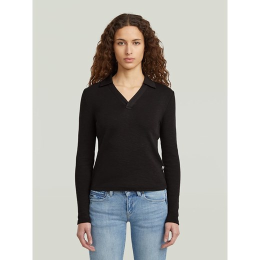 G-Star Koszulka polo w kolorze czarnym ze sklepu Limango Polska w kategorii Bluzki damskie - zdjęcie 186378424