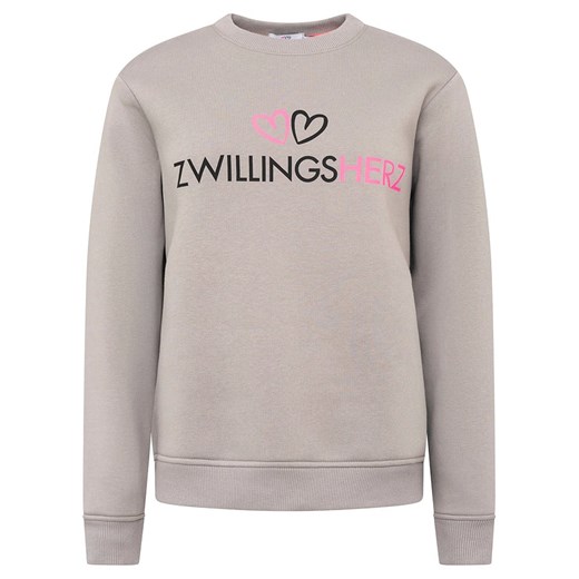 Zwillingsherz Bluza "Zwillingsherz Logo" w kolorze szarym Zwillingsherz M okazja Limango Polska