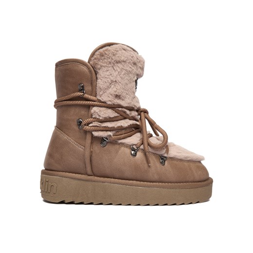 Śniegowce D.Franklin DFSH370022 Brązowy ze sklepu eobuwie.pl w kategorii Śniegowce damskie - zdjęcie 186378611