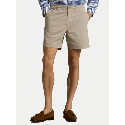 Polo Ralph Lauren Szorty materiałowe Prepster 710644995 Beżowy Classic Fit ze sklepu MODIVO w kategorii Spodenki męskie - zdjęcie 186379044