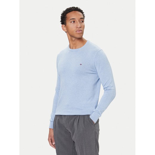 Tommy Hilfiger Sweter MW0MW28046 Błękitny Regular Fit ze sklepu MODIVO w kategorii Swetry męskie - zdjęcie 186379061