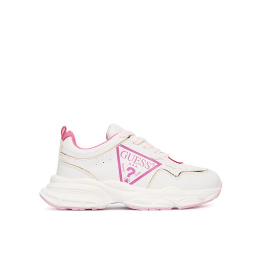 Guess Sneakersy J5BZ50 WO120 Biały ze sklepu MODIVO w kategorii Buty sportowe dziecięce - zdjęcie 186379100