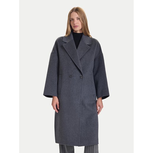 ViCOLO Płaszcz wełniany TF0003 Szary Regular Fit ze sklepu MODIVO w kategorii Płaszcze damskie - zdjęcie 186379130