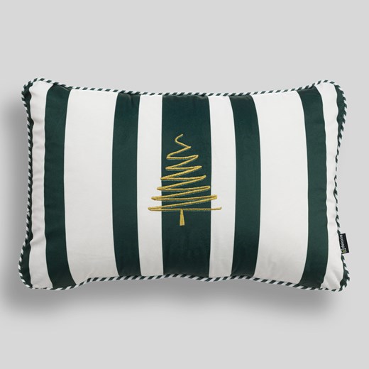 Poszewka na poduszkę Green & White Noel 60x40 cm ze sklepu dekoria.pl w kategorii Dekoracje bożonarodzeniowe - zdjęcie 186379993