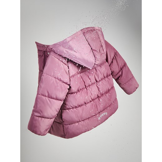 Reserved - Wodoodporna kurtka z kapturem - fioletowy ze sklepu Reserved w kategorii Kurtki dziewczęce - zdjęcie 186380381