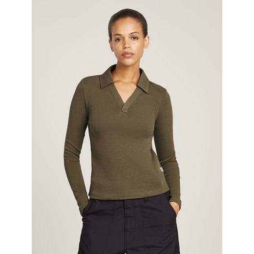 G-Star Koszulka polo w kolorze khaki ze sklepu Limango Polska w kategorii Bluzki damskie - zdjęcie 186381191