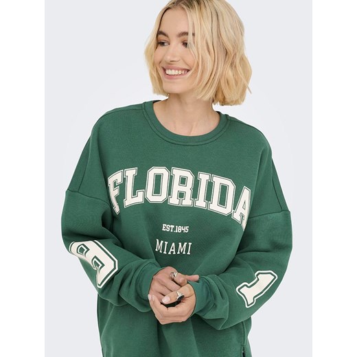 ONLY Bluza w kolorze zielonym ze sklepu Limango Polska w kategorii Bluzy damskie - zdjęcie 186381242